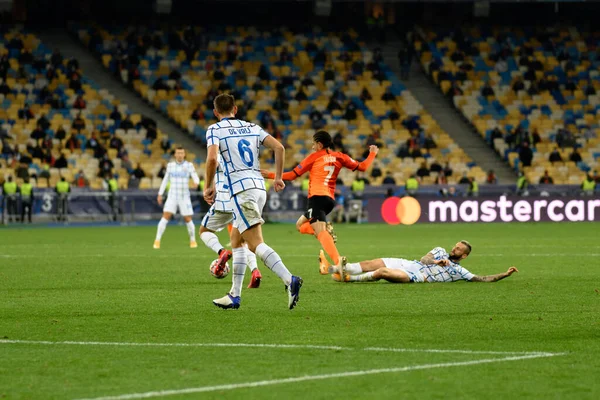 Kyiv Ucraina Ottobre 2020 Partita Calcio Del Gruppo Della Uefa — Foto Stock