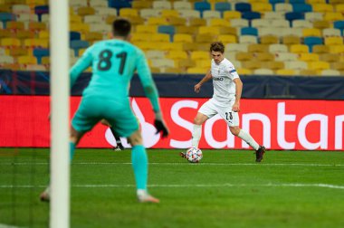 KYIV, UKRAINE - NOVEMBER 3, 2020: UEFA Şampiyonlar Ligi B Grubu FC Shakhtar - Borussia Monchengladbach maçında Dodo
