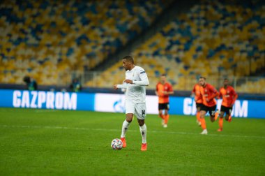 KYIV, UKRAINE - NOVEMBER 3, 2020: UEFA Şampiyonlar Ligi B Grubu FC Shakhtar - Borussia Monchengladbach maçında Dodo