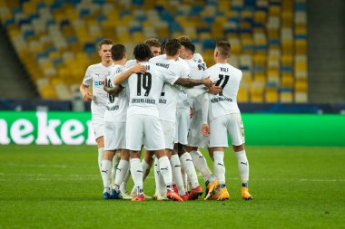 KYIV, UKRAINE - 3 Kasım 2020 UEFA Şampiyonlar Ligi B Grubu futbol karşılaşması FC Shakhtar Borussia Monchengladbach 'a karşı