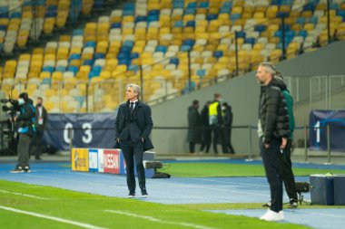 KYIV, UKRAINE - 3 Kasım 2020 UEFA Şampiyonlar Ligi B Grubu futbol karşılaşması FC Shakhtar Borussia Monchengladbach 'a karşı