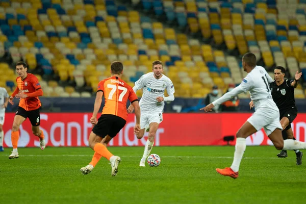 Kyiv Ukraine November 2020 Voetbalwedstrijd Van Groep Van Uefa Champions — Stockfoto