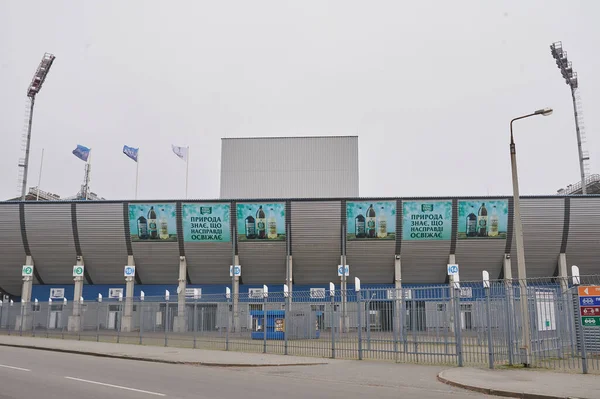 Kyiv Ukraine Kasım 2020 Slavutych Arena Zorya Luhansk Aek Athens — Stok fotoğraf