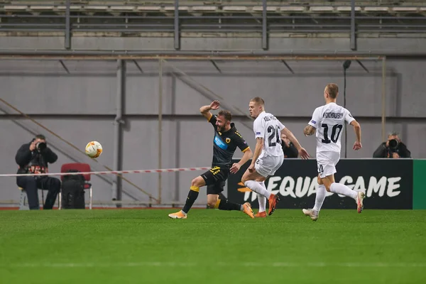 Kyiv Ukraine Novembro 2020 Uefa Europa League Jogo Futebol Entre — Fotografia de Stock