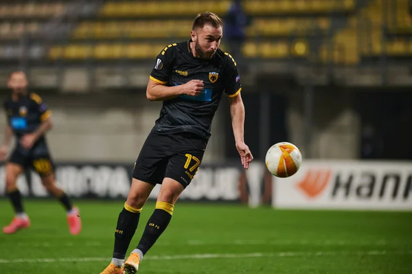 Kyiv Ukraine November 2020 Muamer Tankovic Uefa Europa League Fotbollsmatch — Stockfoto