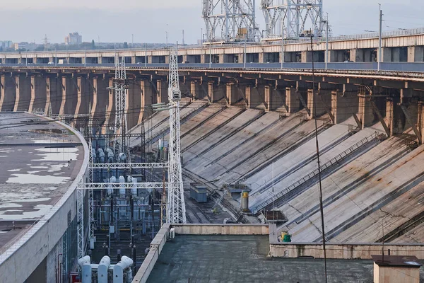 Zaporizhzhya Ukraine November 2020 Dnieper Hydroelectric Station River Dnepr — Stock fotografie