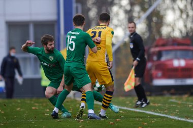 KHARKIV, UKRAINE - NOVEMBER 10, 2020: PFL Metallist-1925 - Prikarpattya