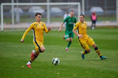 KHARKIV, UKRAINE - NOVEMBER 10, 2020: PFL Metallist-1925 - Prikarpattya