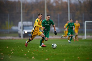 KHARKIV, UKRAINE - NOVEMBER 10, 2020: PFL Metallist-1925 - Prikarpattya