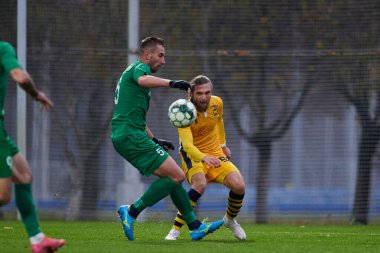 KHARKIV, UKRAINE - NOVEMBER 10, 2020: PFL Metallist-1925 - Prikarpattya