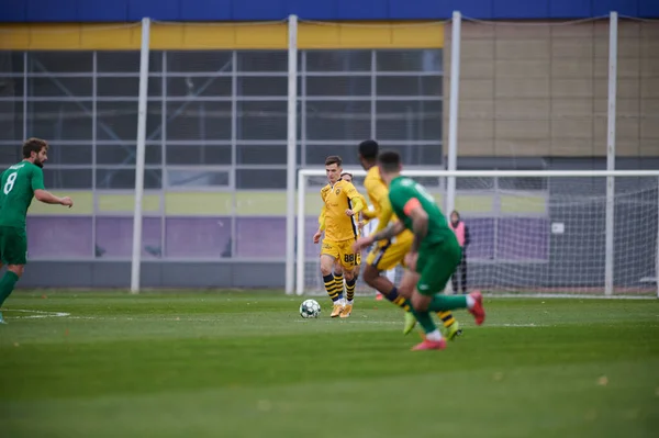 Kharkiv Ucrânia Novembro 2020 Jogo Futebol Pfl Metallist 1925 Prikarpattya — Fotografia de Stock