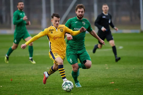 Kharkiv Ukraine November 2020 Fußballspiel Der Pfl Metallist 1925 Prikarpattya — Stockfoto