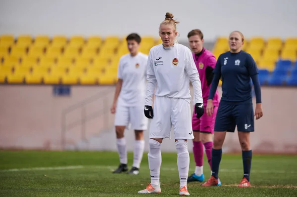 Kharkiv Ukraine November 2020 Frauenfußballspiel Zhitlobud Gegen Woschod Gibt Lockdown — Stockfoto