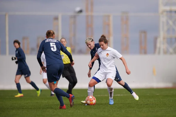 Kharkiv Ucrânia Novembro 2020 Jogo Futebol Feminino Zhitlobud