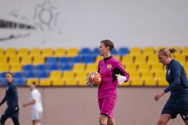 Kharkiv Ucrania Noviembre 2020 Partido Fútbol Femenino Zhitlobud Voshod Hay — Foto de Stock