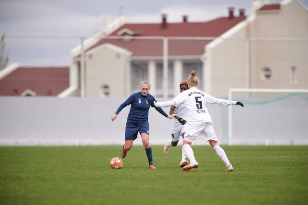 Kharkiv Ucraina Novembre 2020 Partita Calcio Femminile Zhitlobud Contro Voshod — Foto Stock