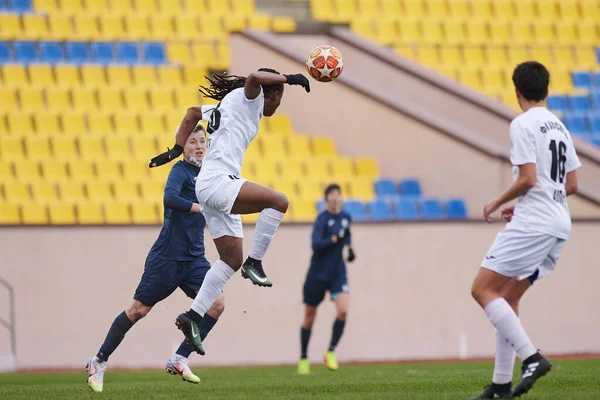 Kharkiv Ukraine Kasım 2020 Kadın Futbol Maçı Zhitlobud Voshod Tecrit — Stok fotoğraf