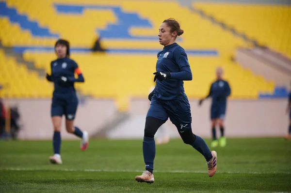 Kharkiv Ucrânia Novembro 2020 Jogo Futebol Feminino Zhitlobud Voshod Desporto — Fotografia de Stock