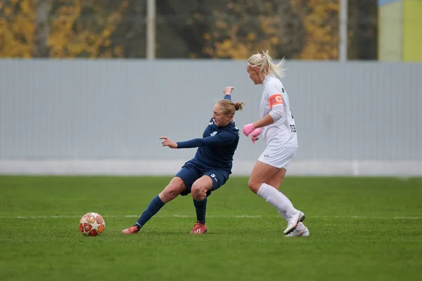 Kharkiv Ukraine Novembre 2020 Match Football Féminin Zhitlobud Contre Voshod — Photo