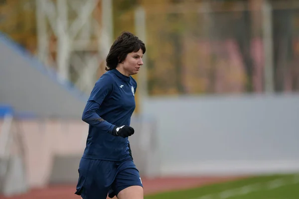 Kharkiv Ukraine 2020年11月11日 女子サッカー試合Zitlobud 2対Voshod ロックダウンスポーツがあります 公開イベントが許可されます Cvパンデミック時のサッカー欧州試合 — ストック写真