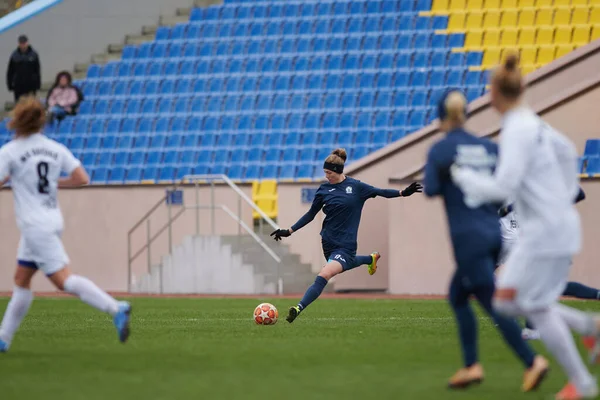 Kharkiv Ukraine Novembre 2020 Match Football Féminin Zhitlobud Contre Voshod — Photo