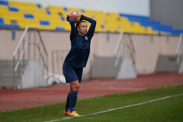 Kharkiv Ucrânia Novembro 2020 Jogo Futebol Feminino Zhitlobud Voshod Desporto — Fotografia de Stock