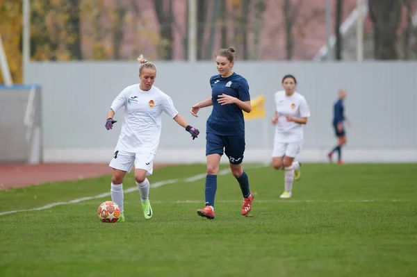 Kharkiv Ukraine Novembre 2020 Match Football Féminin Zhitlobud Contre Voshod — Photo