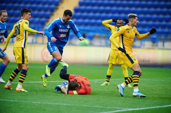 Kharkiv Ukraine November 2020 Das Fußballspiel Der Ukrainischen Profiliga Metallist — Stockfoto