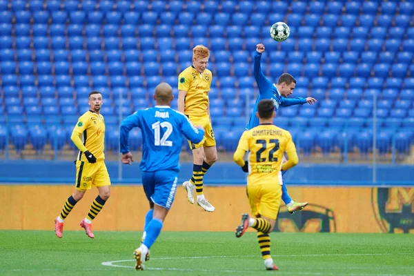 Kharkiv Ukraine Listopad 2020 Mecz Piłki Nożnej Ukraińskiej Ligi Zawodowej — Zdjęcie stockowe