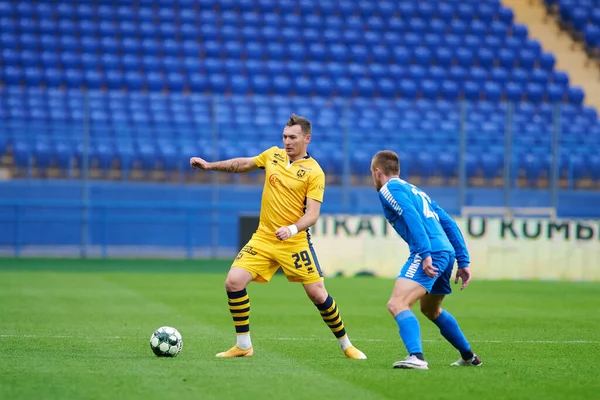 Kharkiv Ukraine November 2020 Fotbollsmatchen För Ukrainska Professional League Metallist — Stockfoto