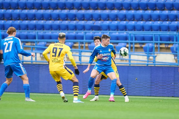 Kharkiv Ukraine November 2020 Fotbollsmatchen För Ukrainska Professional League Metallist — Stockfoto