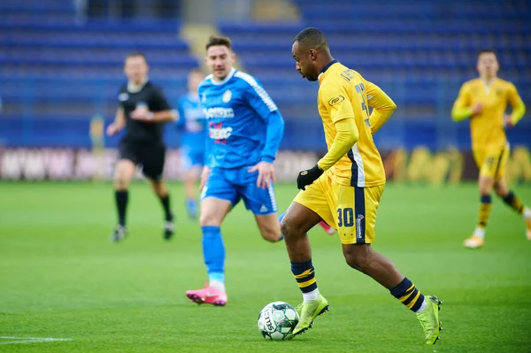 Kharkiv Ukraine November 2020 Fotbollsmatchen För Ukrainska Professional League Metallist — Stockfoto