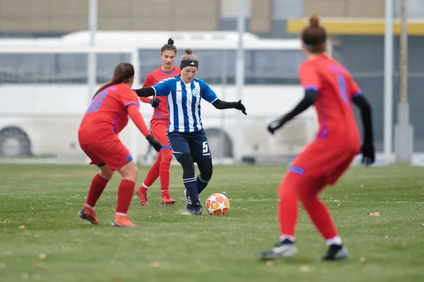 Kharkiv Ukraine November 2020 Fotbollsmatchen Ukrainska Fotbollsmatchen Ukraina Ligan Zhitlobud — Stockfoto