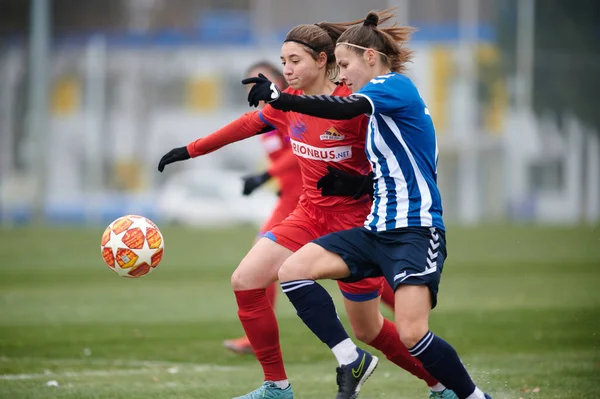 Kharkiv Ukraine November 2020 Fotbollsmatchen Ukrainska Fotbollsmatchen Ukraina Ligan Zhitlobud — Stockfoto