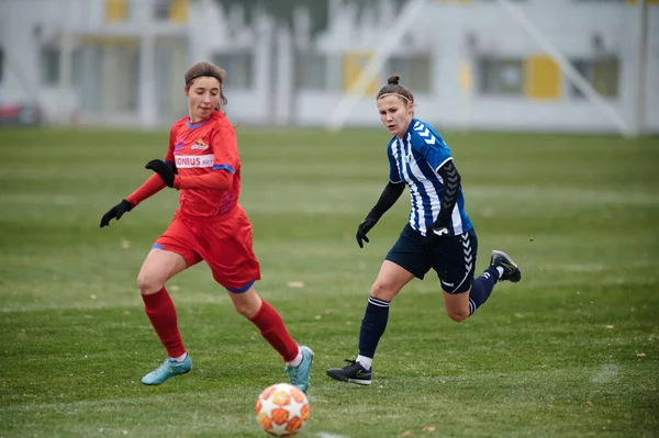 Kharkiv Ukraine November 2020 Fotbollsmatchen Ukrainska Fotbollsmatchen Ukraina Ligan Zhitlobud — Stockfoto