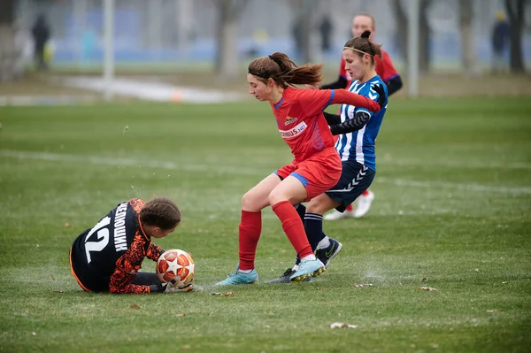 Kharkiv Ukraine November 2020 Fotbollsmatchen Ukrainska Fotbollsmatchen Ukraina Ligan Zhitlobud — Stockfoto