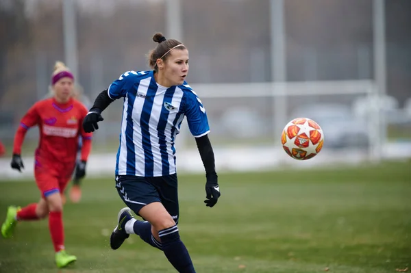 Kharkiv Ukraine November 2020 Fotbollsmatchen Ukrainska Fotbollsmatchen Ukraina Ligan Zhitlobud — Stockfoto