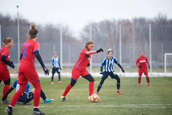 Kharkiv Ukraine November 2020 Fotbollsmatchen Ukrainska Fotbollsmatchen Ukraina Ligan Zhitlobud — Stockfoto