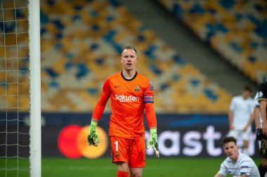 KYIV, UKRAINE - NOVEMBER 24, 2020: Marc-Andre ter Stegen UEFA Şampiyonlar Ligi G Grubu FC Dinamo Kyiv-FC Barcelon maçında