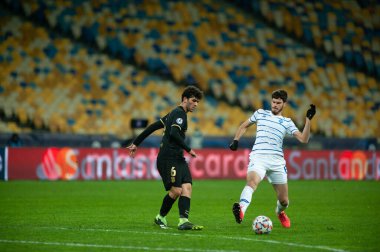 KYIV, UKRAINE - 24, 2020: Carles Alena UEFA Şampiyonlar Ligi G Grubu FC Dinamo Kyiv - FC Barcelon