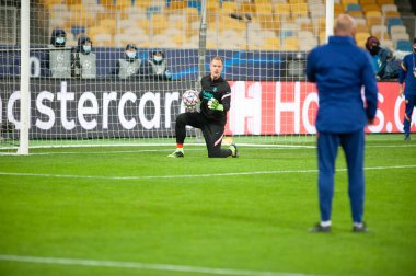 KYIV, UKRAINE - NOVEMBER 24, 2020: Marc-Andre ter Stegen UEFA Şampiyonlar Ligi G Grubu FC Dinamo Kyiv-FC Barcelon maçında