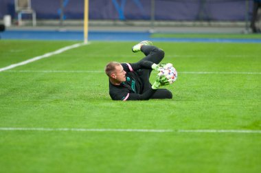 KYIV, UKRAINE - NOVEMBER 24, 2020: Marc-Andre ter Stegen UEFA Şampiyonlar Ligi G Grubu FC Dinamo Kyiv-FC Barcelon maçında
