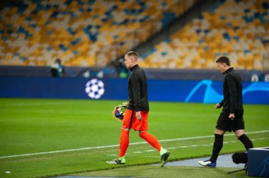 KYIV, UKRAINE - NOVEMBER 24, 2020: Marc-Andre ter Stegen UEFA Şampiyonlar Ligi G Grubu FC Dinamo Kyiv-FC Barcelon maçında