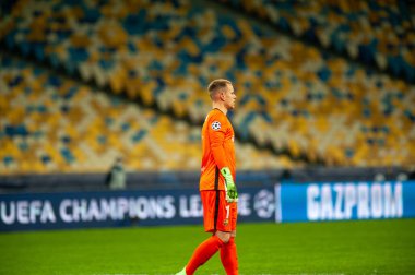 KYIV, UKRAINE - NOVEMBER 24, 2020: Marc-Andre ter Stegen UEFA Şampiyonlar Ligi G Grubu FC Dinamo Kyiv-FC Barcelon maçında