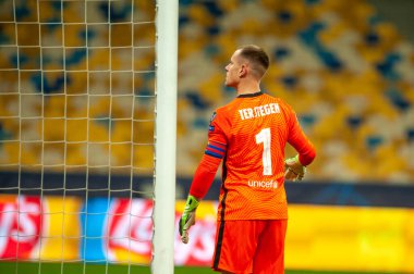 KYIV, UKRAINE - NOVEMBER 24, 2020: Marc-Andre ter Stegen UEFA Şampiyonlar Ligi G Grubu FC Dinamo Kyiv-FC Barcelon maçında