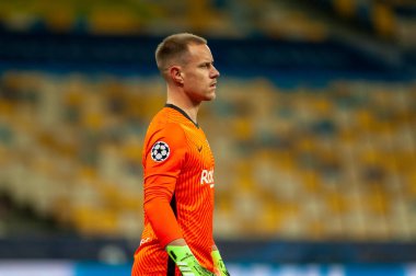 KYIV, UKRAINE - NOVEMBER 24, 2020: Marc-Andre ter Stegen UEFA Şampiyonlar Ligi G Grubu FC Dinamo Kyiv-FC Barcelon maçında