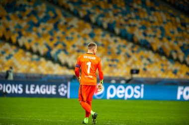 KYIV, UKRAINE - NOVEMBER 24, 2020: Marc-Andre ter Stegen UEFA Şampiyonlar Ligi G Grubu FC Dinamo Kyiv-FC Barcelon maçında