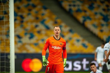 KYIV, UKRAINE - NOVEMBER 24, 2020: Marc-Andre ter Stegen UEFA Şampiyonlar Ligi G Grubu FC Dinamo Kyiv-FC Barcelon maçında