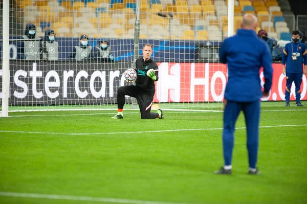 Kyiv Ucrania Noviembre 2020 Marc Andre Ter Stegen Durante Partido —  Fotos de Stock