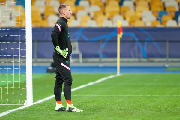 Kyiv Ukraine November 2020 Marc Andre Ter Stegen Uefa Şampiyonlar — Stok fotoğraf